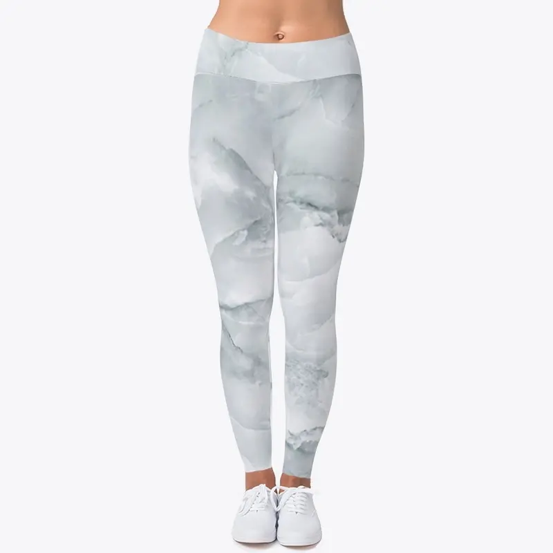 Marbled Grey and White Athletic Wear